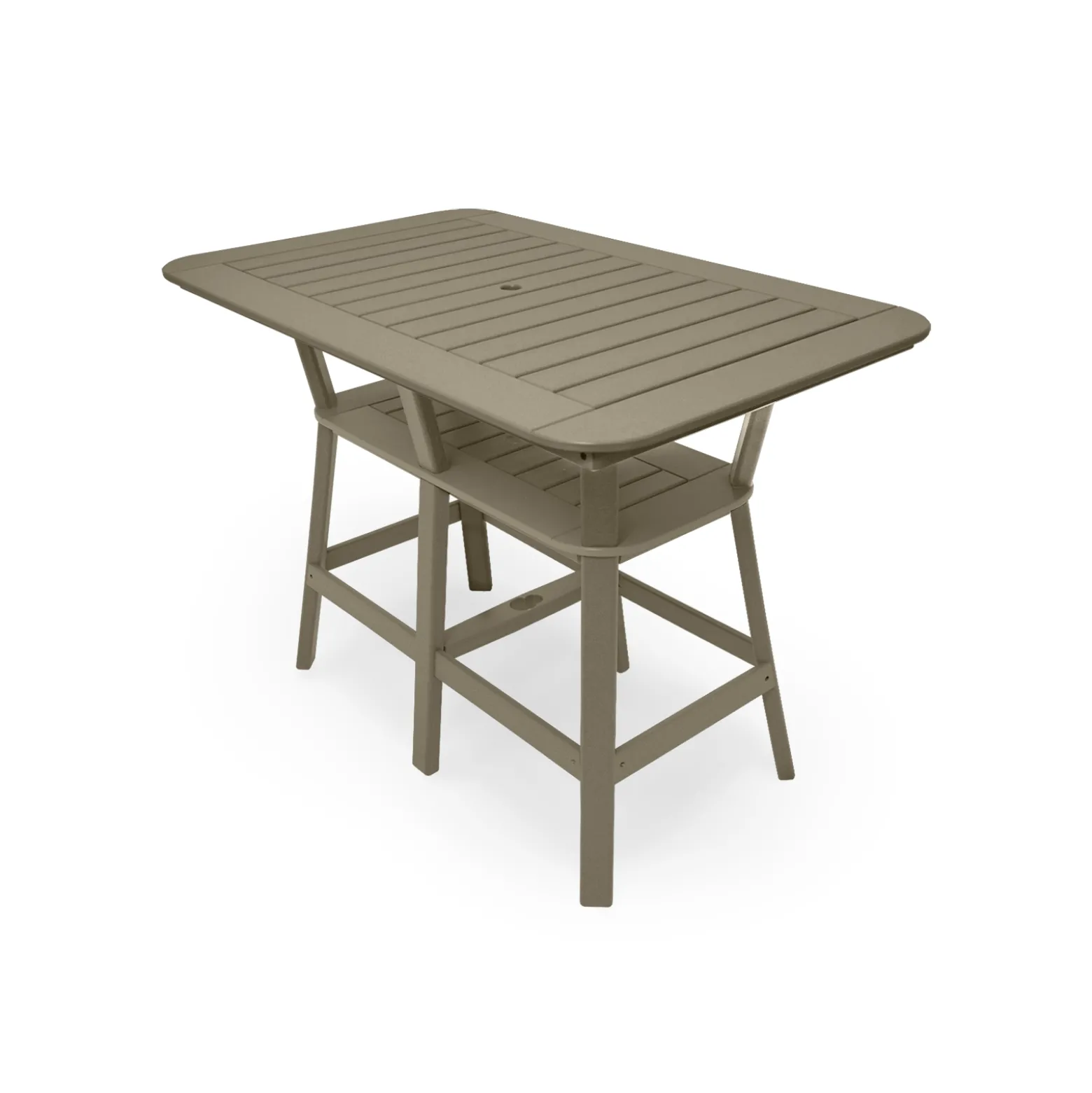 Rectangular Tier Framed Bar-Height Table