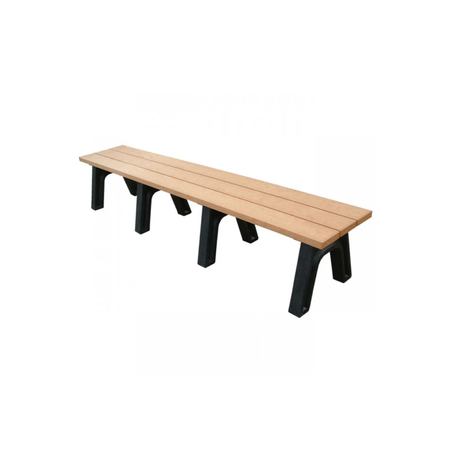 Recycled Plastic Economy Outdoor Bench - 8 Ft