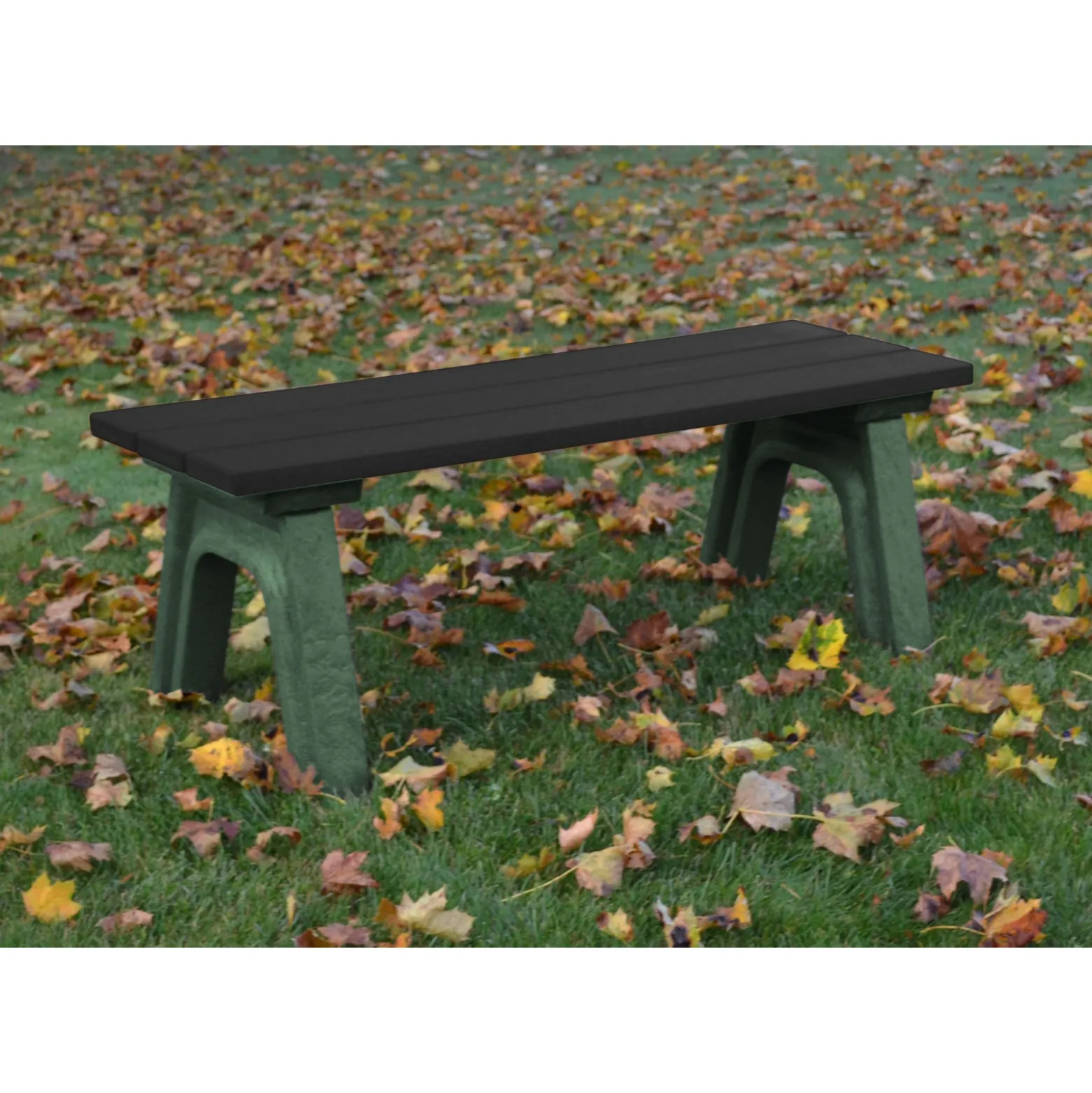 Recycled Plastic Economy Outdoor Bench - 4 Ft