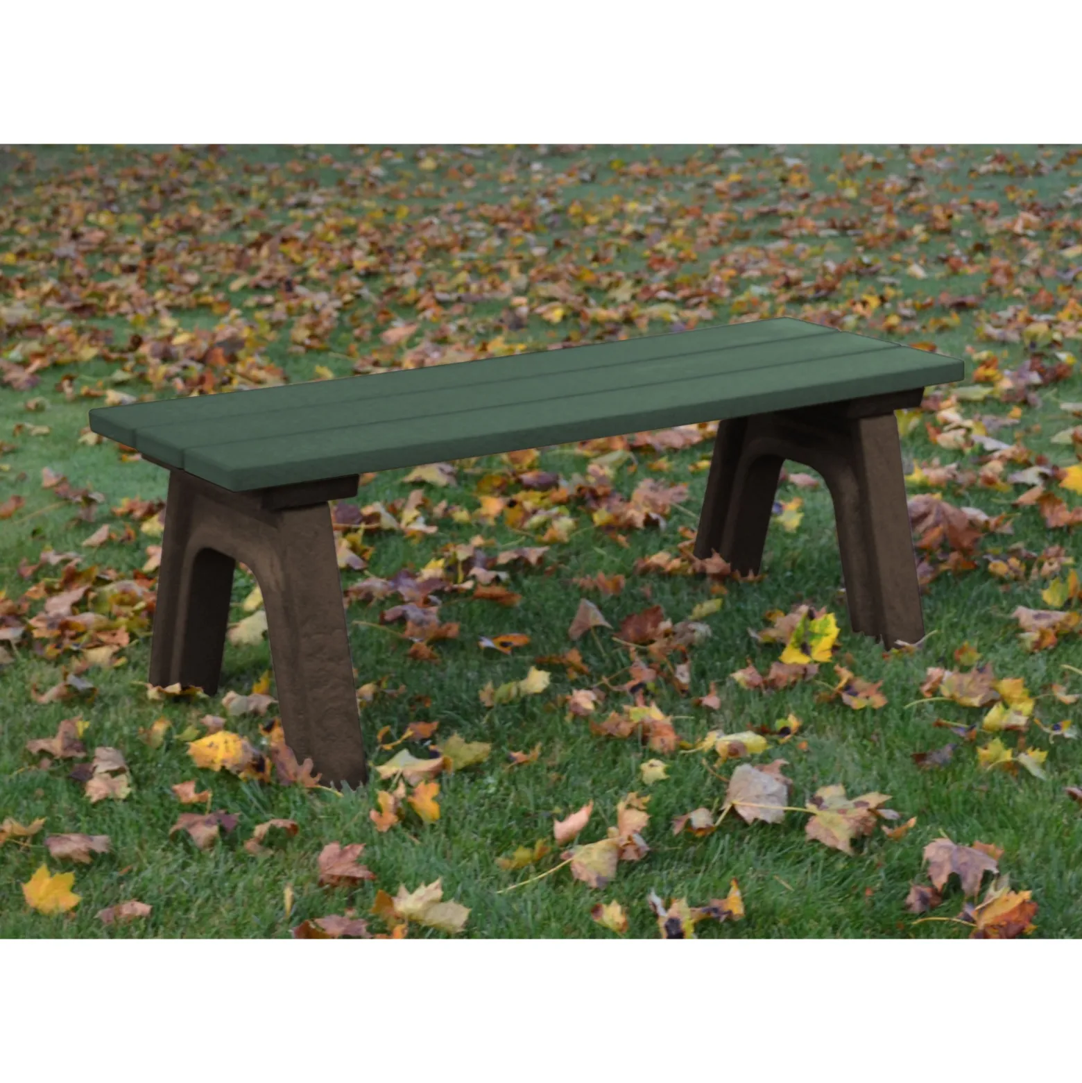 Recycled Plastic Economy Outdoor Bench - 4 Ft