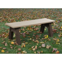 Recycled Plastic Economy Outdoor Bench - 4 Ft