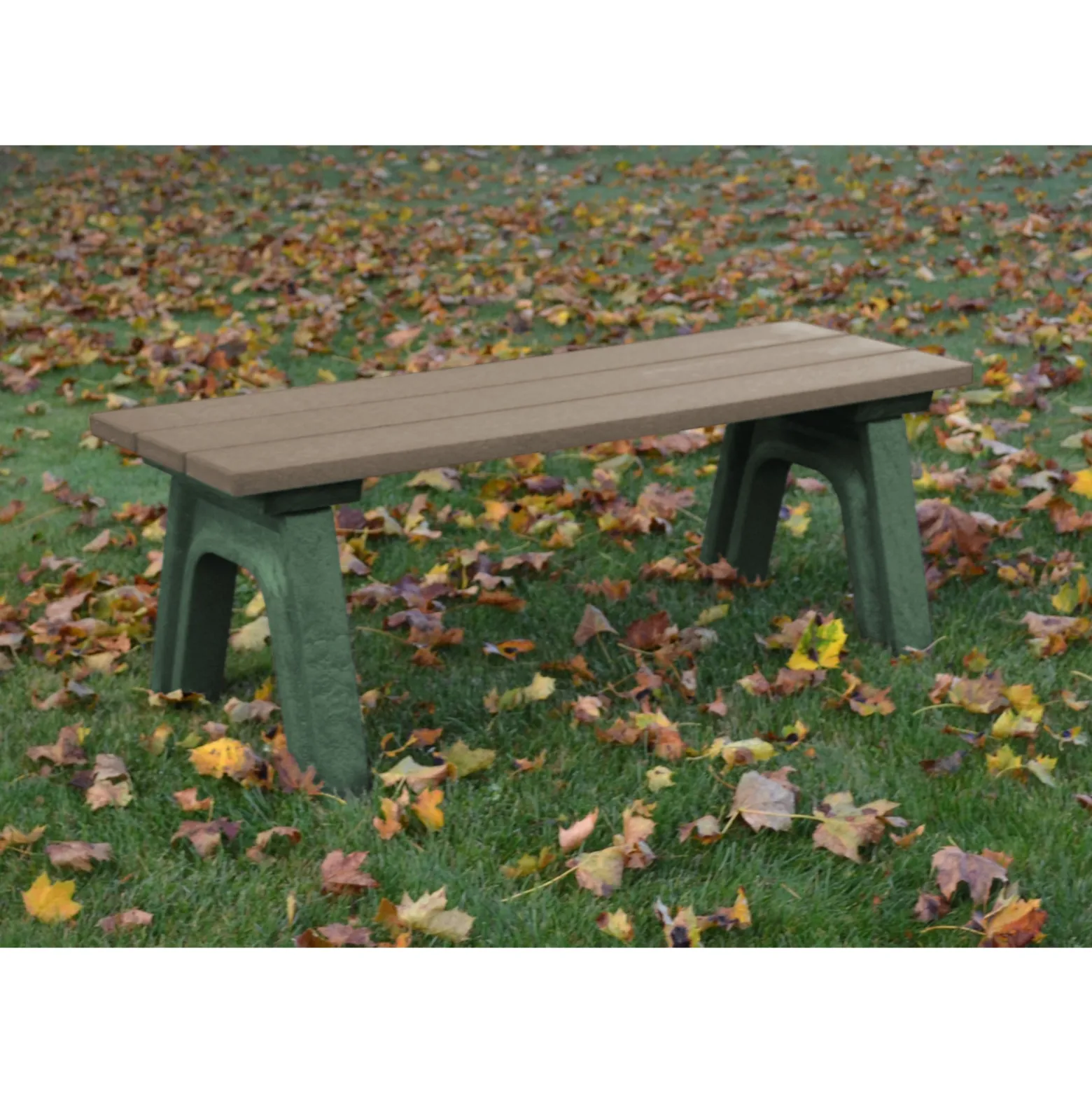 Recycled Plastic Economy Outdoor Bench - 4 Ft