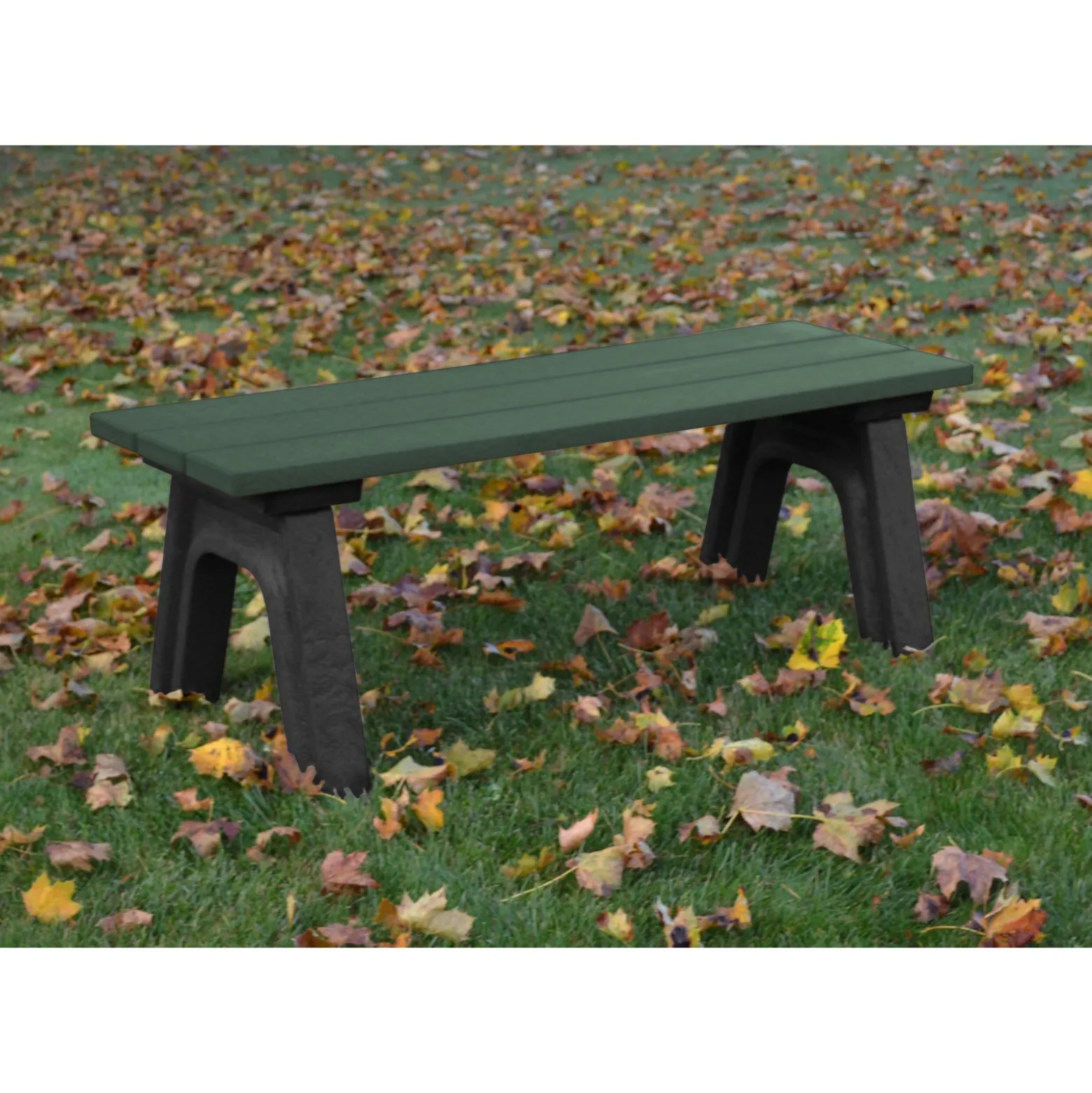 Recycled Plastic Economy Outdoor Bench - 4 Ft