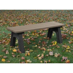 Recycled Plastic Economy Outdoor Bench - 4 Ft