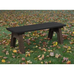 Recycled Plastic Economy Outdoor Bench - 4 Ft
