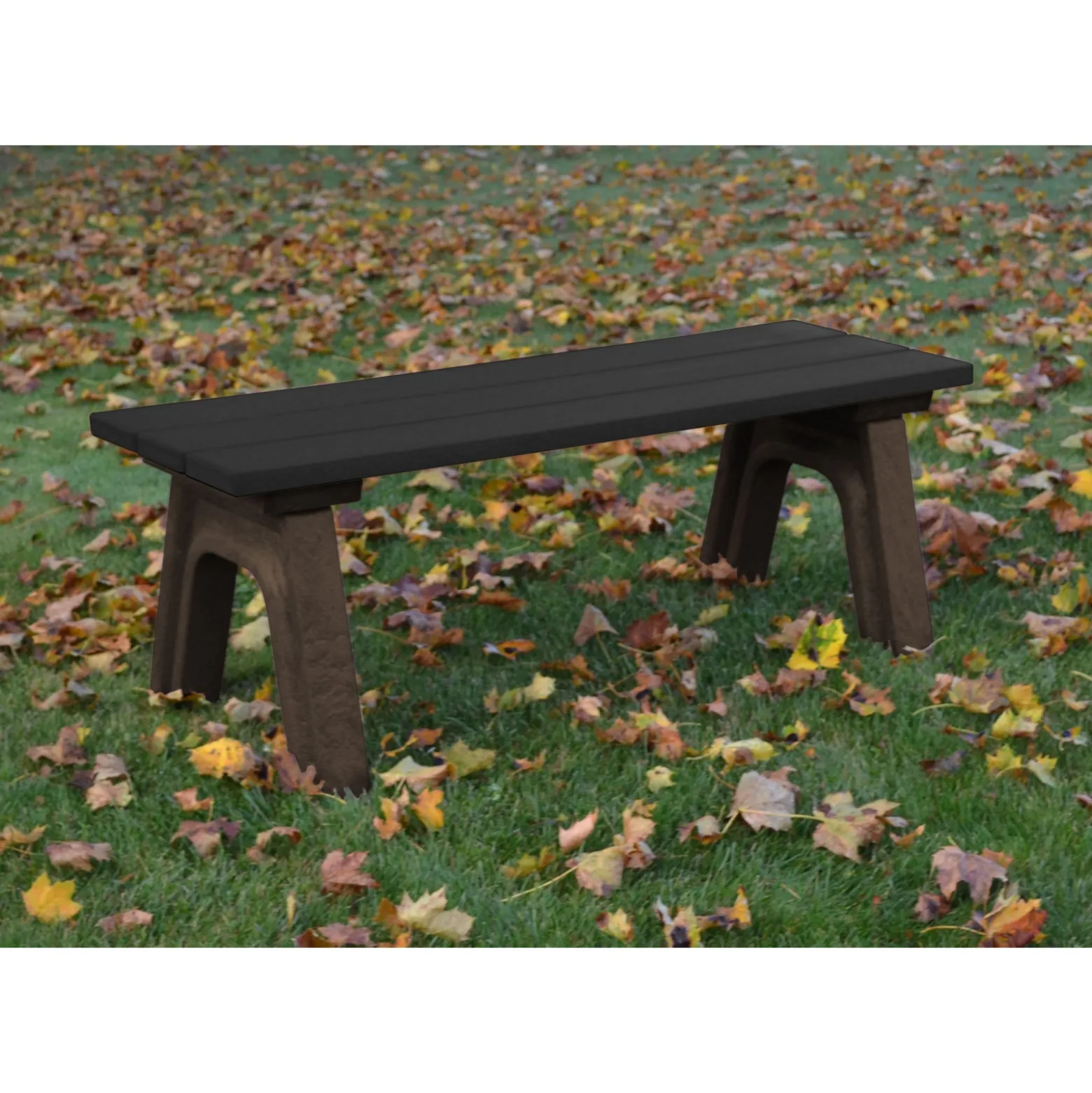 Recycled Plastic Economy Outdoor Bench - 4 Ft