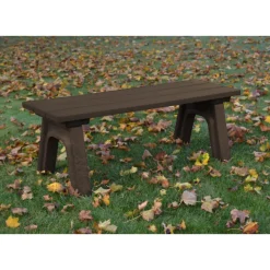 Recycled Plastic Economy Outdoor Bench - 4 Ft