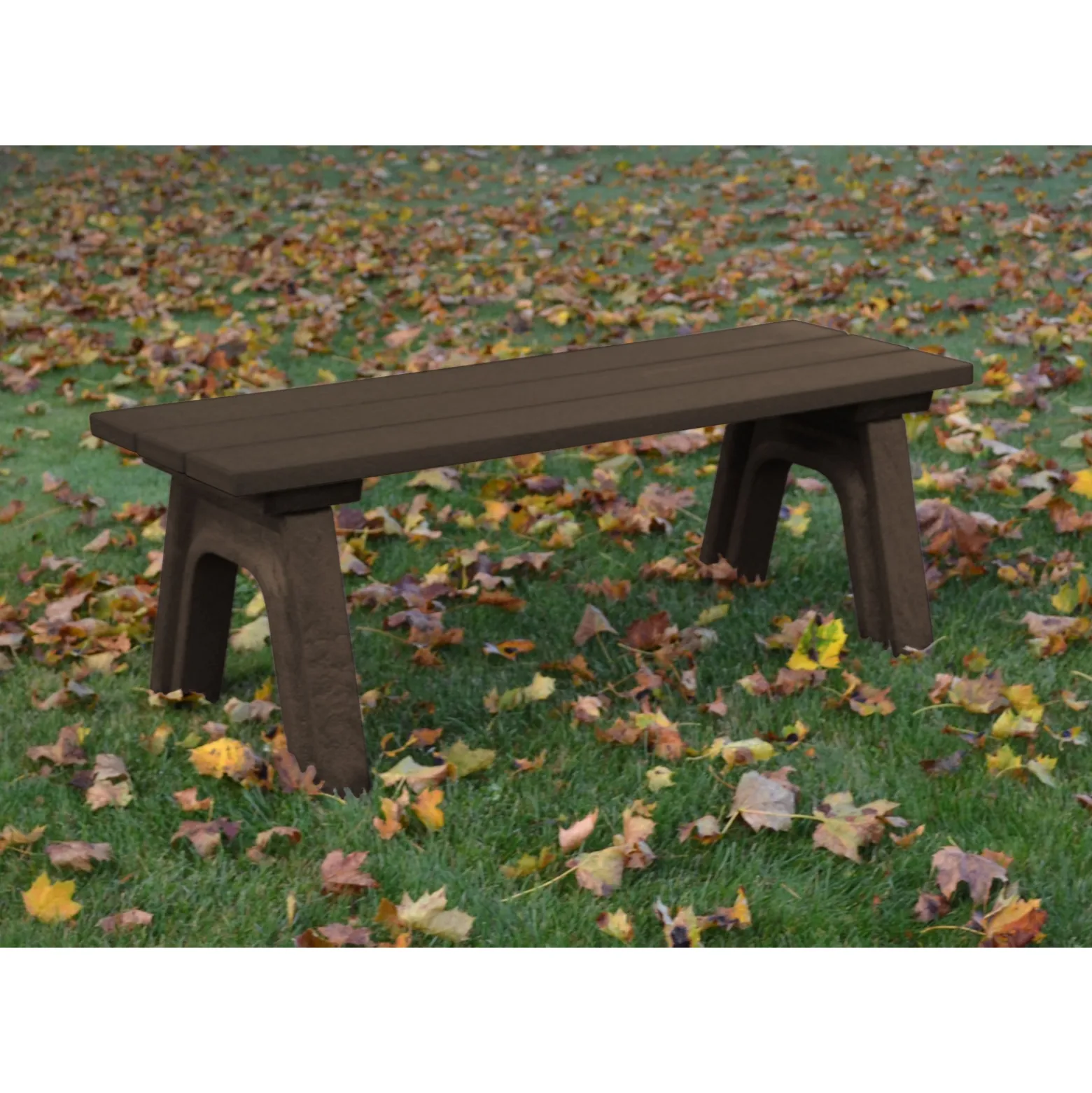 Recycled Plastic Economy Outdoor Bench - 4 Ft