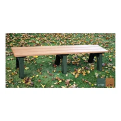 Recycled Plastic Economy Outdoor Bench - 6 Ft