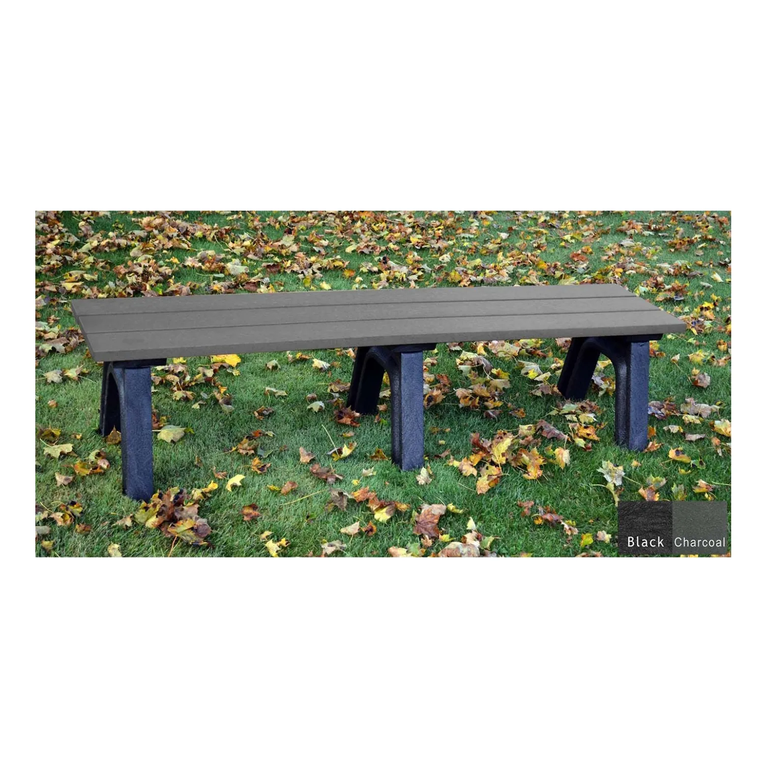 Recycled Plastic Economy Outdoor Bench - 6 Ft