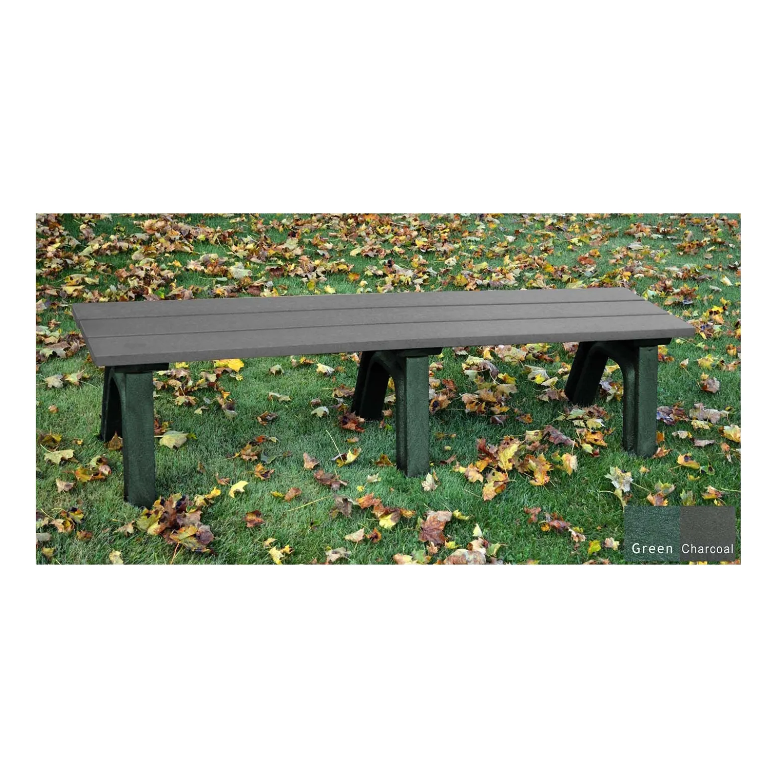 Recycled Plastic Economy Outdoor Bench - 6 Ft