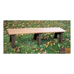 Recycled Plastic Economy Outdoor Bench - 6 Ft