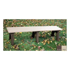 Recycled Plastic Economy Outdoor Bench - 6 Ft