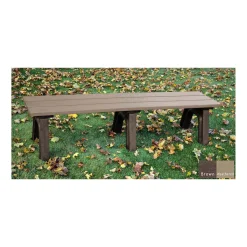 Recycled Plastic Economy Outdoor Bench - 6 Ft