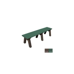 Recycled Plastic Flat Bench 6'