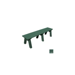 Recycled Plastic Flat Bench 6'