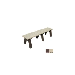 Recycled Plastic Flat Bench 6'