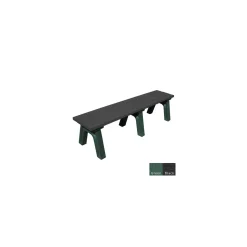 Recycled Plastic Flat Bench 6'