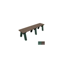 Recycled Plastic Flat Bench 6'