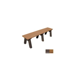 Recycled Plastic Flat Bench 6'