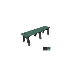 Recycled Plastic Flat Bench 6'