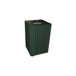 Recycled Plastic Outdoor Trash Receptacle- 40 Gallon Capacity