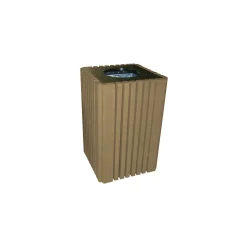 Recycled Plastic Outdoor Trash Receptacle- 40 Gallon Capacity