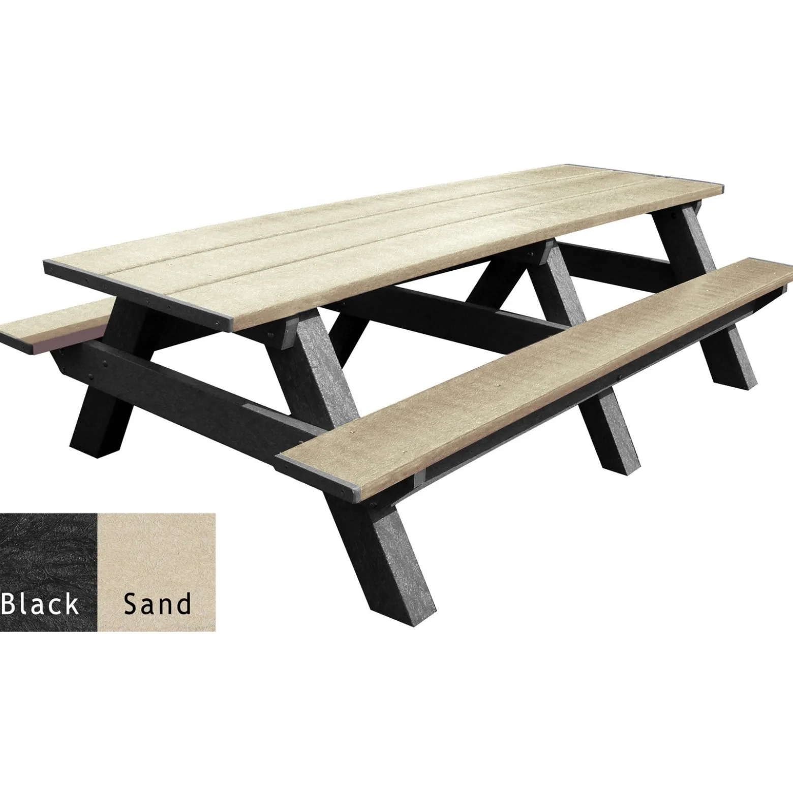 Recycled Plastic Standard Picnic Table 8'