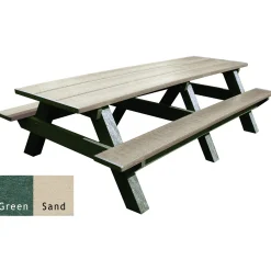 Recycled Plastic Standard Picnic Table 8'
