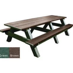 Recycled Plastic Standard Picnic Table 8'