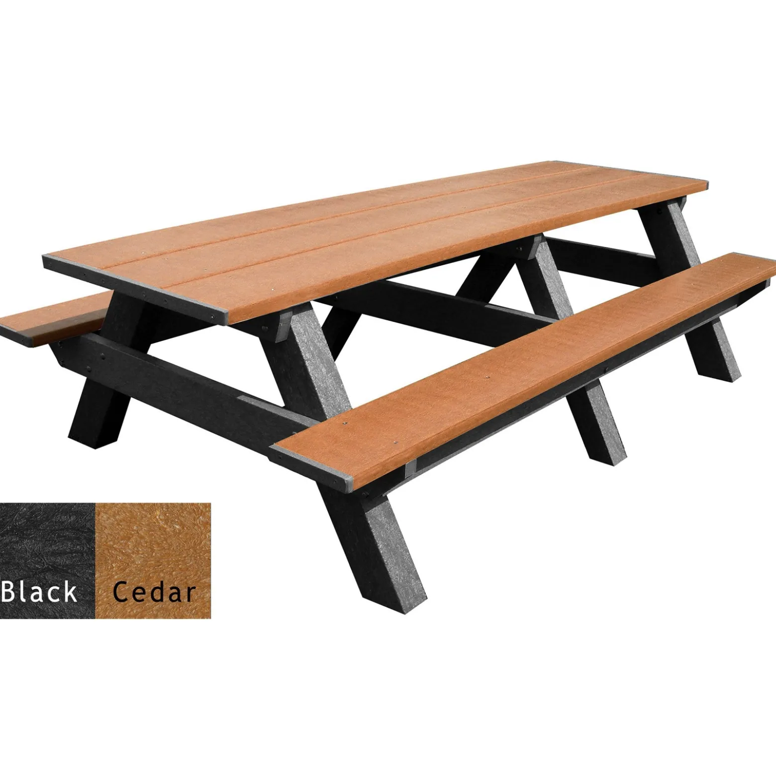 Recycled Plastic Standard Picnic Table 8'