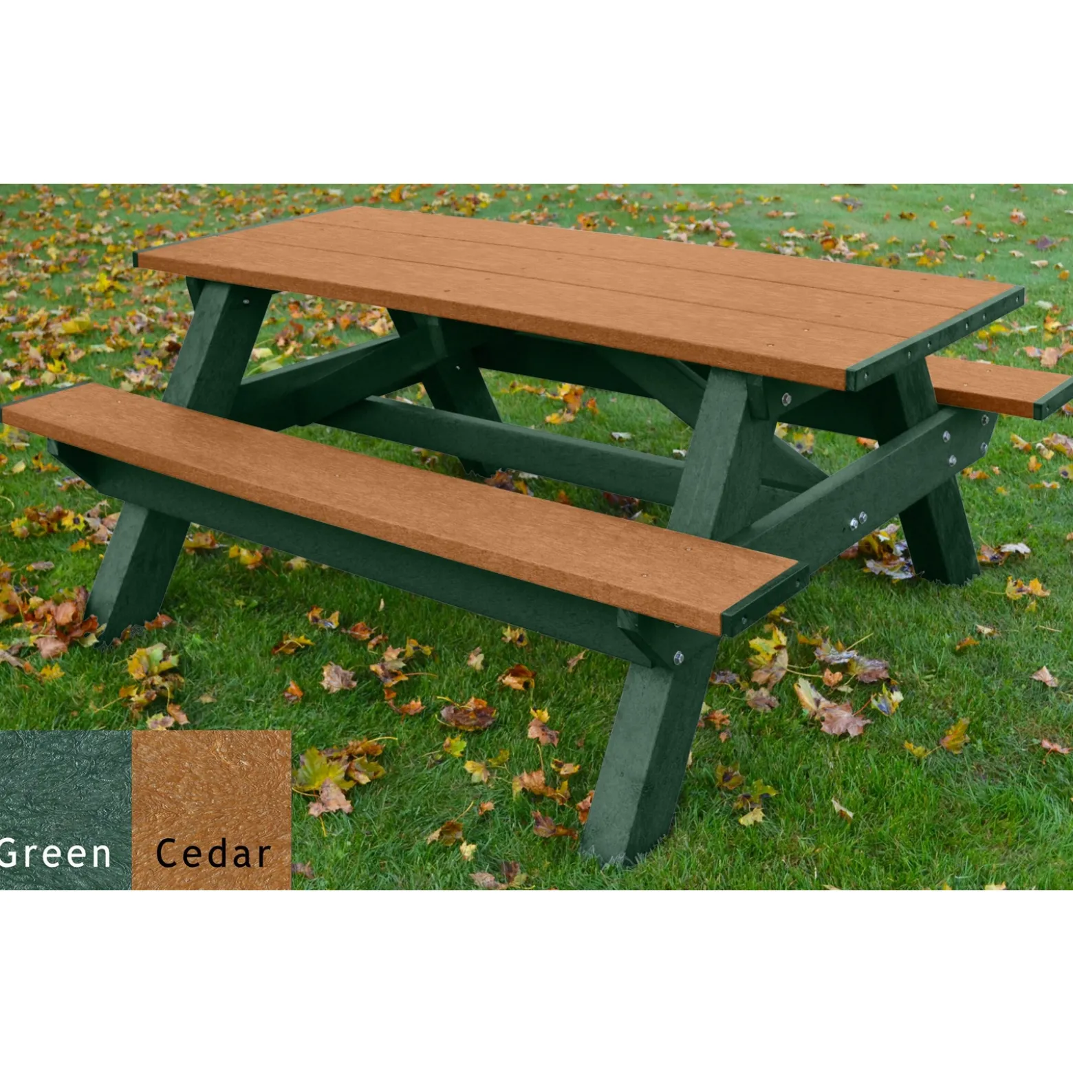 Recycled Plastic Standard Picnic Table 6'