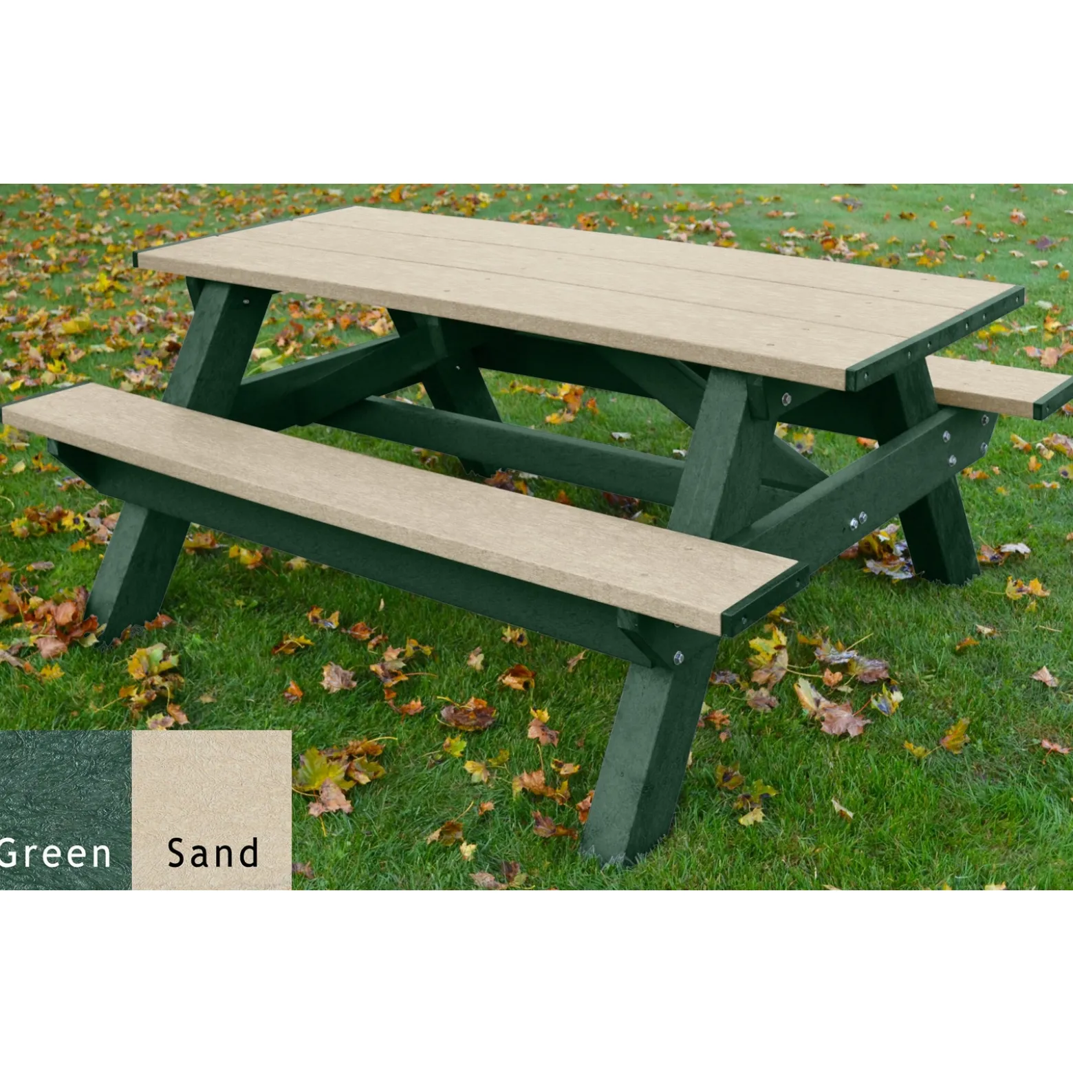Recycled Plastic Standard Picnic Table 6'