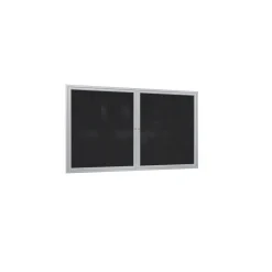 Recycled Rubber Enclosed Tack Boards 2 Door Enclosed Recycled Rubber Bulletin Board 4'W x 3'H