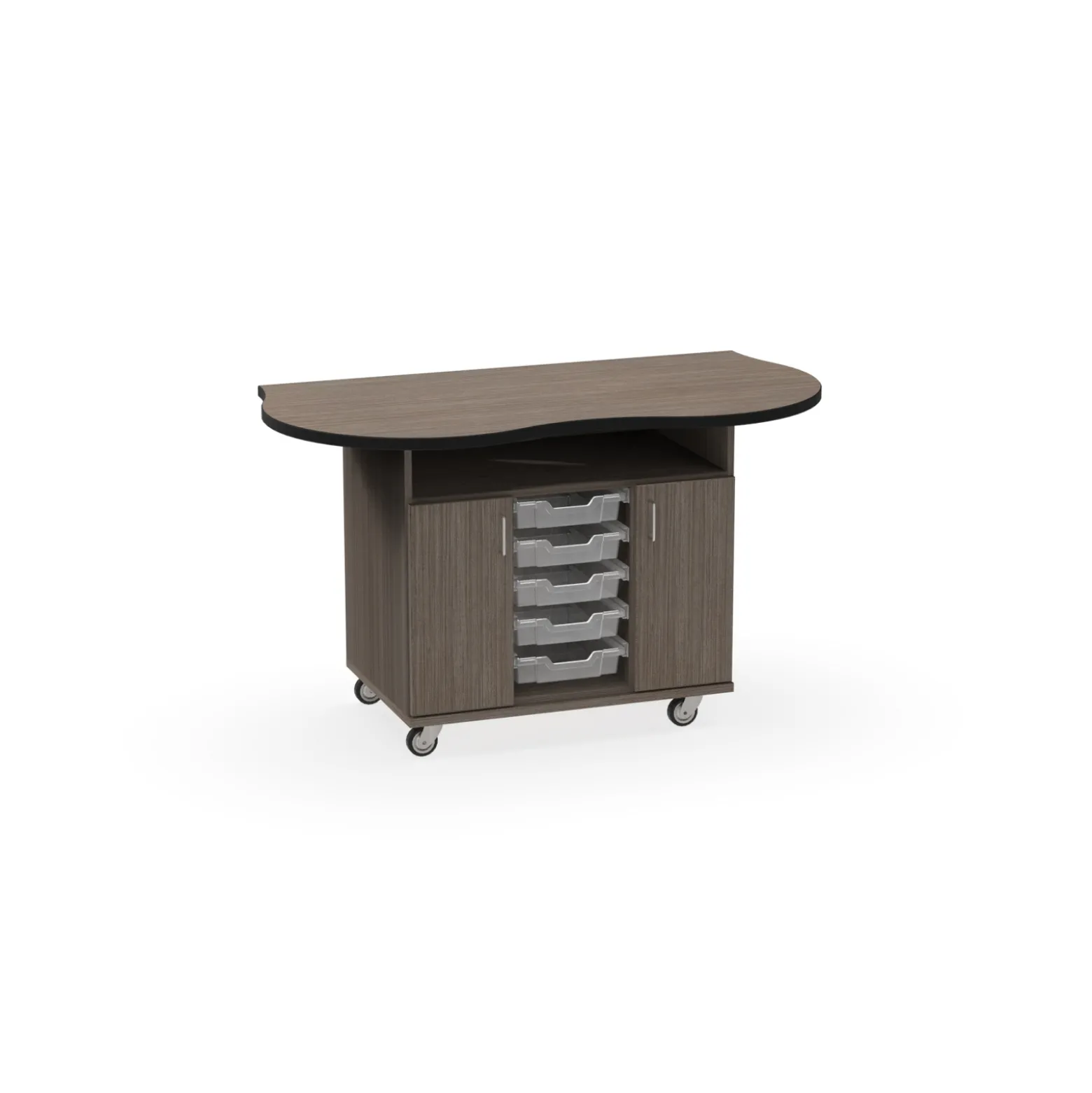 Reflection Workstation with Totes - 60"Wx30"Dx36"H