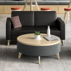 Resi Lounge Loveseat w/ Wooden Legs