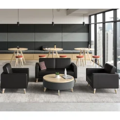 Resi Lounge Loveseat w/ Wooden Legs