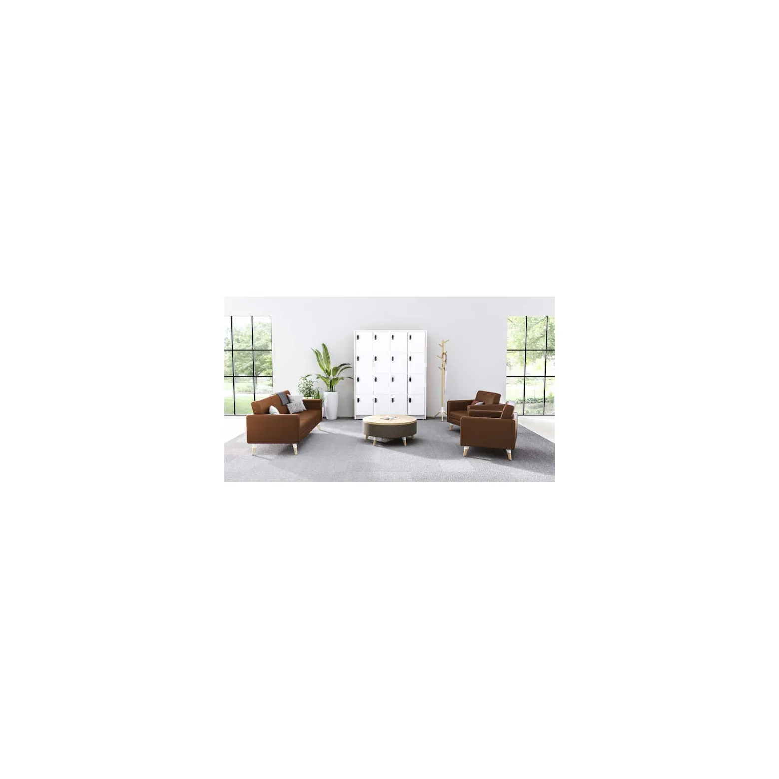 Resi Lounge Sofa with Wooden Legs