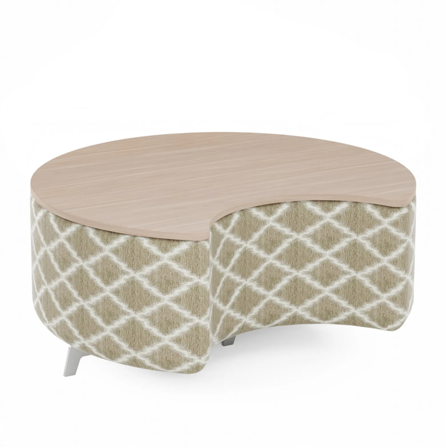 Ripple Modular Crescent Bench with Table Top