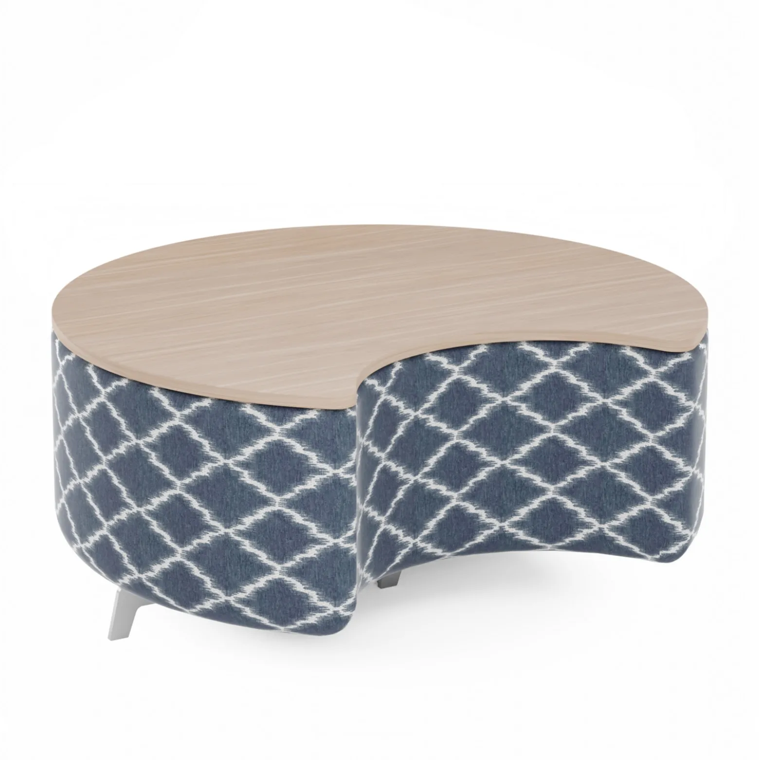 Ripple Modular Crescent Bench with Table Top