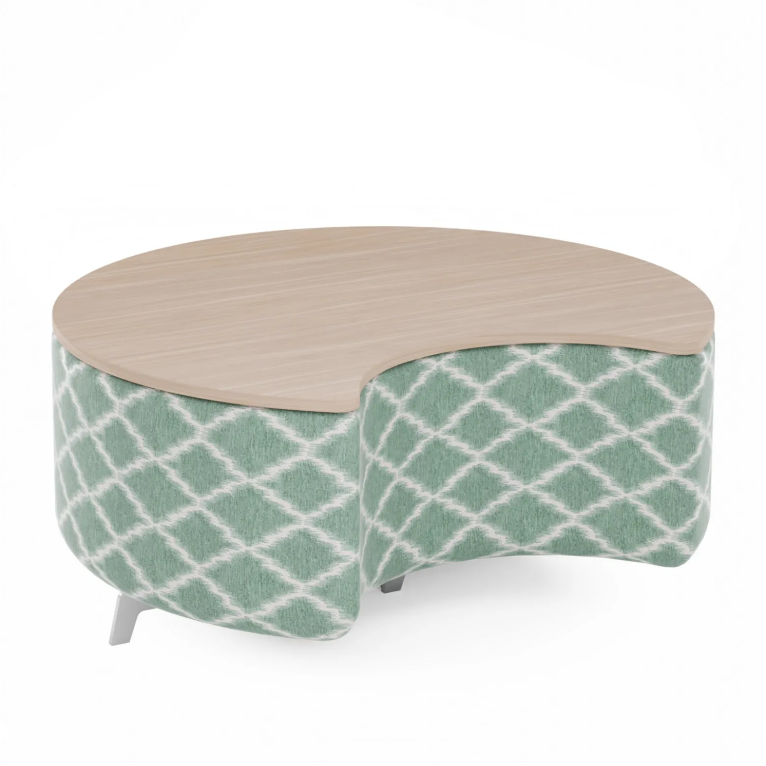 Ripple Modular Crescent Bench with Table Top