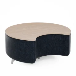 Ripple Modular Crescent Bench with Table Top