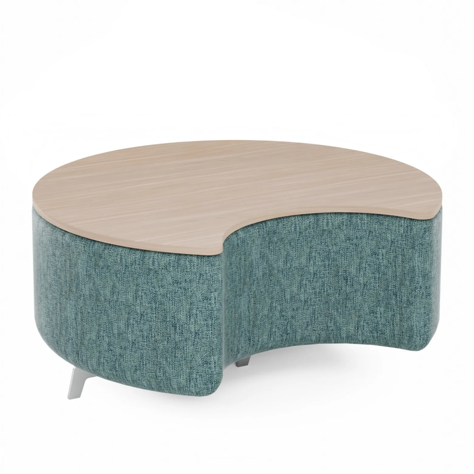 Ripple Modular Crescent Bench with Table Top