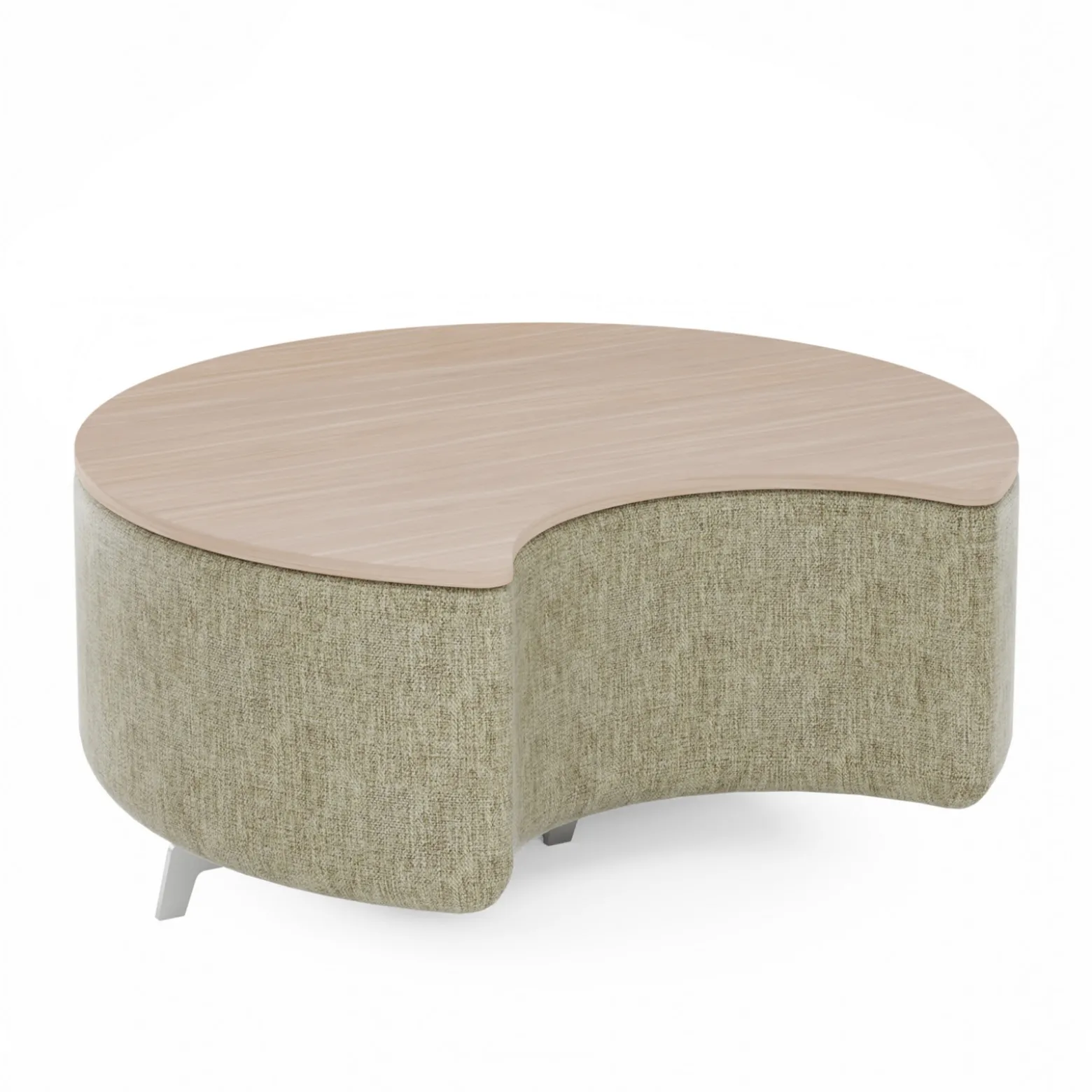 Ripple Modular Crescent Bench with Table Top