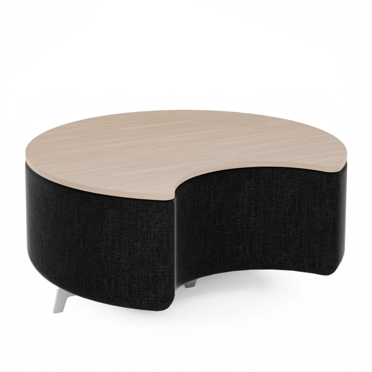 Ripple Modular Crescent Bench with Table Top