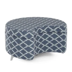Ripple Modular Crescent Bench with Upholstered Top