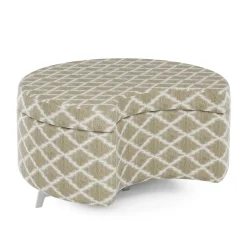 Ripple Modular Crescent Bench with Upholstered Top
