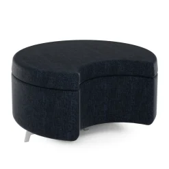Ripple Modular Crescent Bench with Upholstered Top