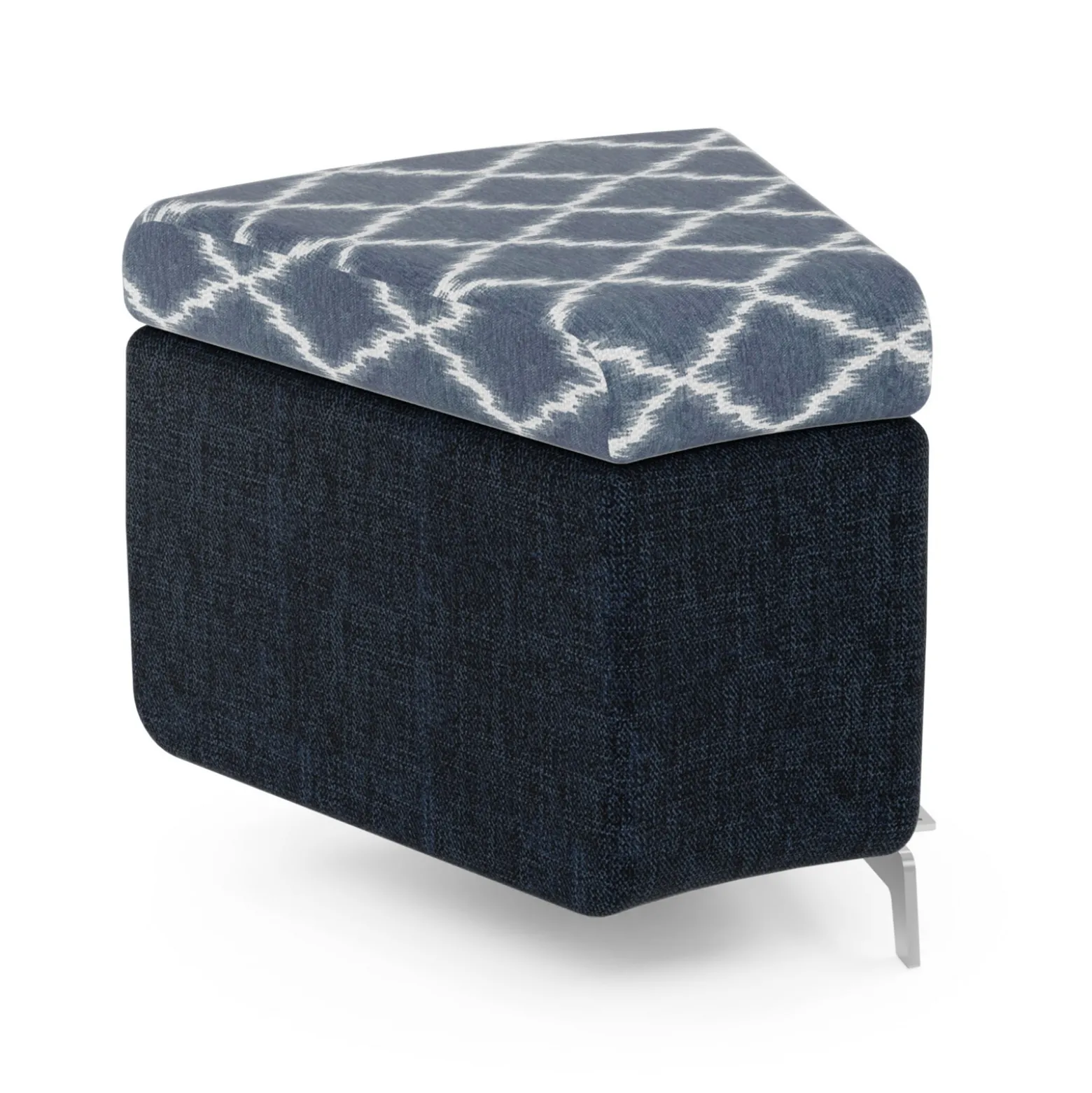 Ripple Modular Curved Piece with Upholstered Top