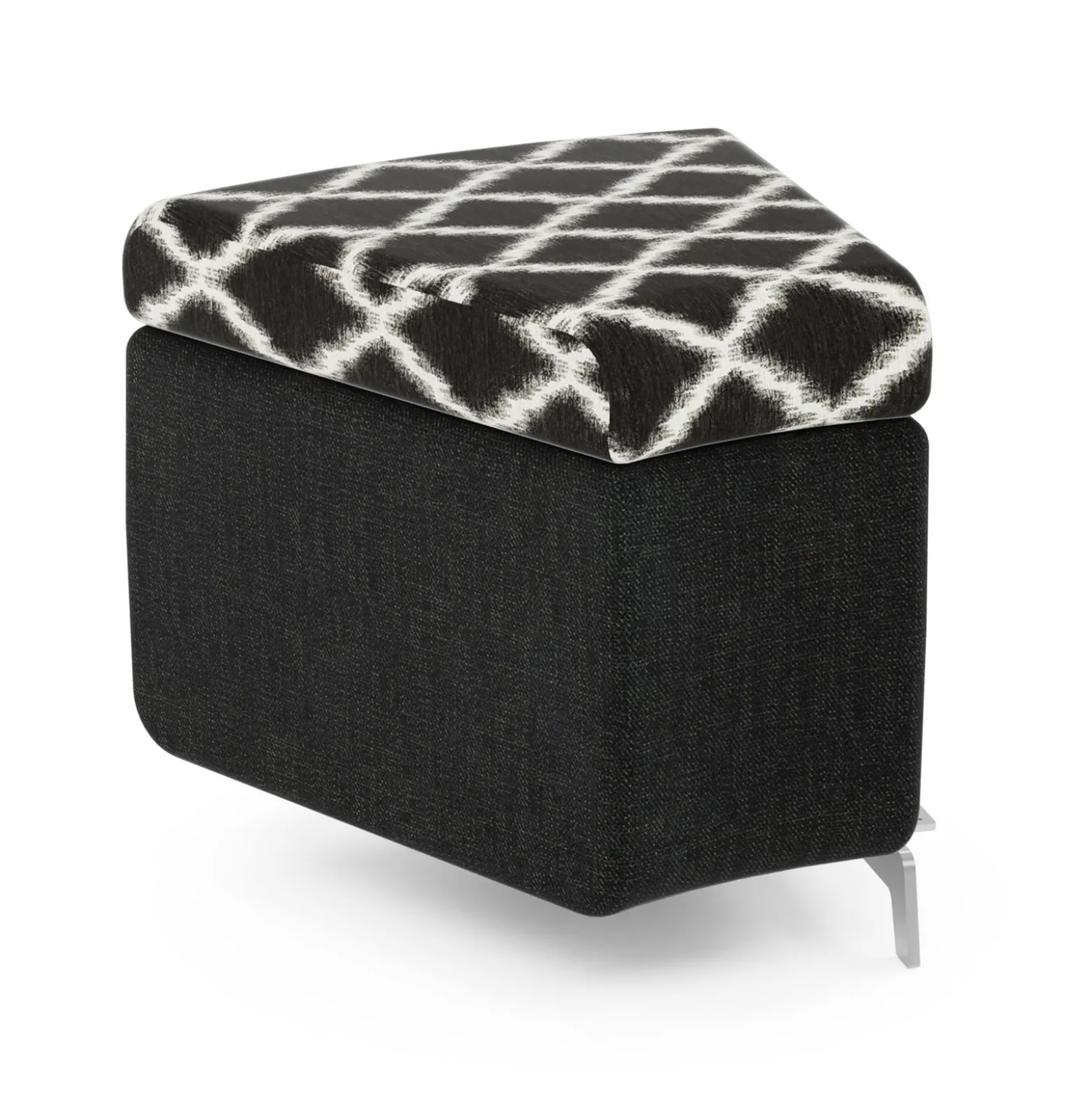 Ripple Modular Curved Piece with Upholstered Top